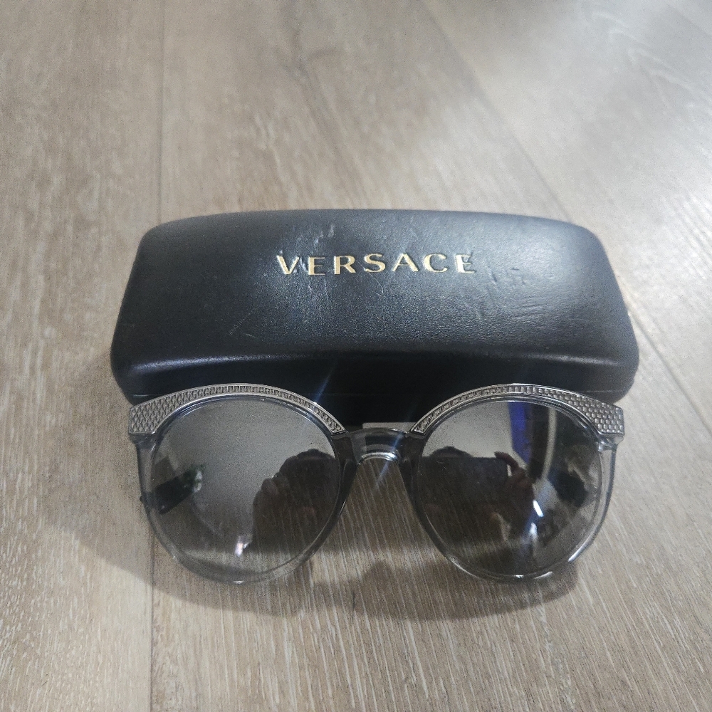 Versace Stylish Silver Women's Sunglasses